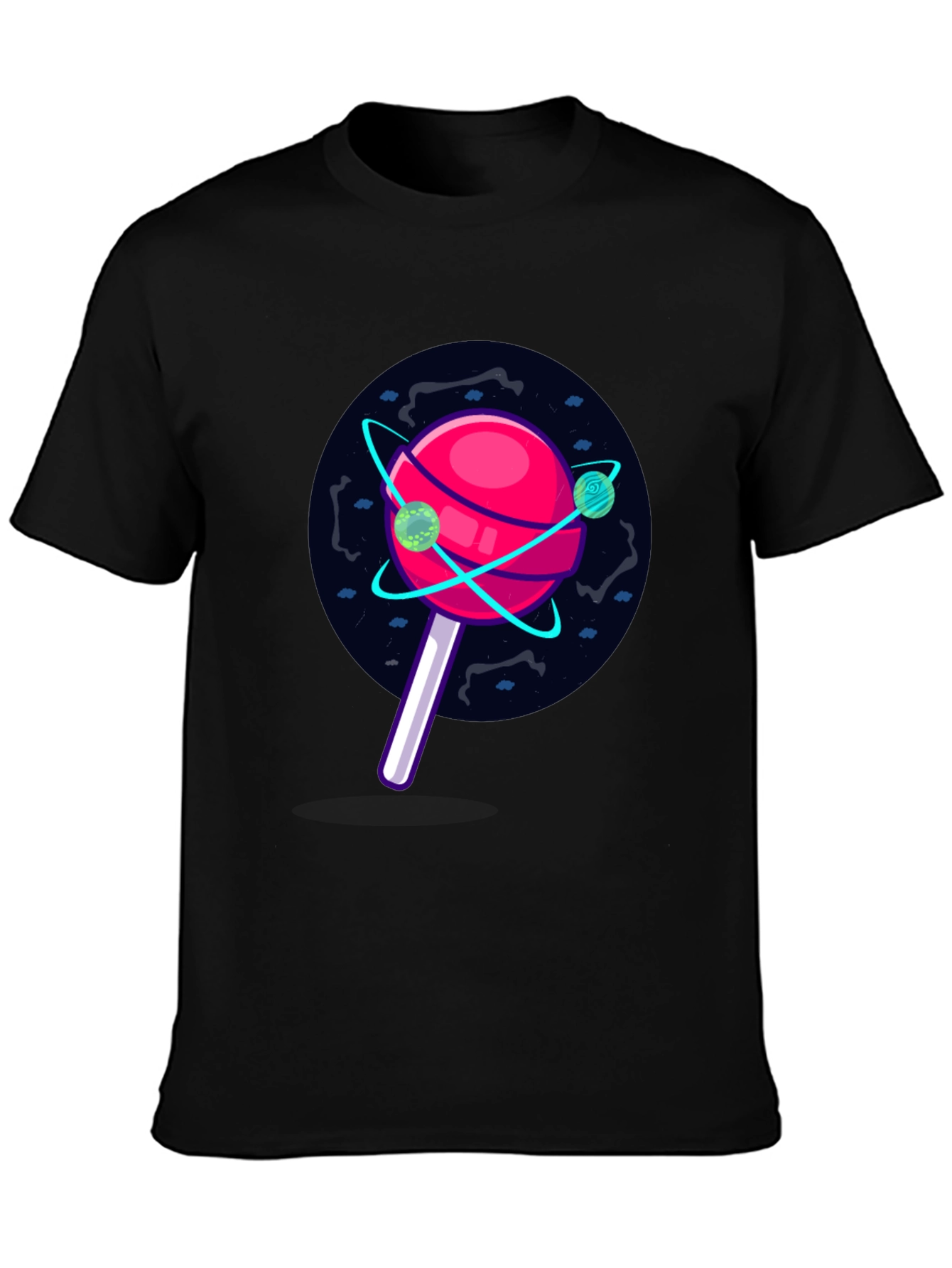 Cosmic Candy T-Shirt - Black Unique Graphic Tee
