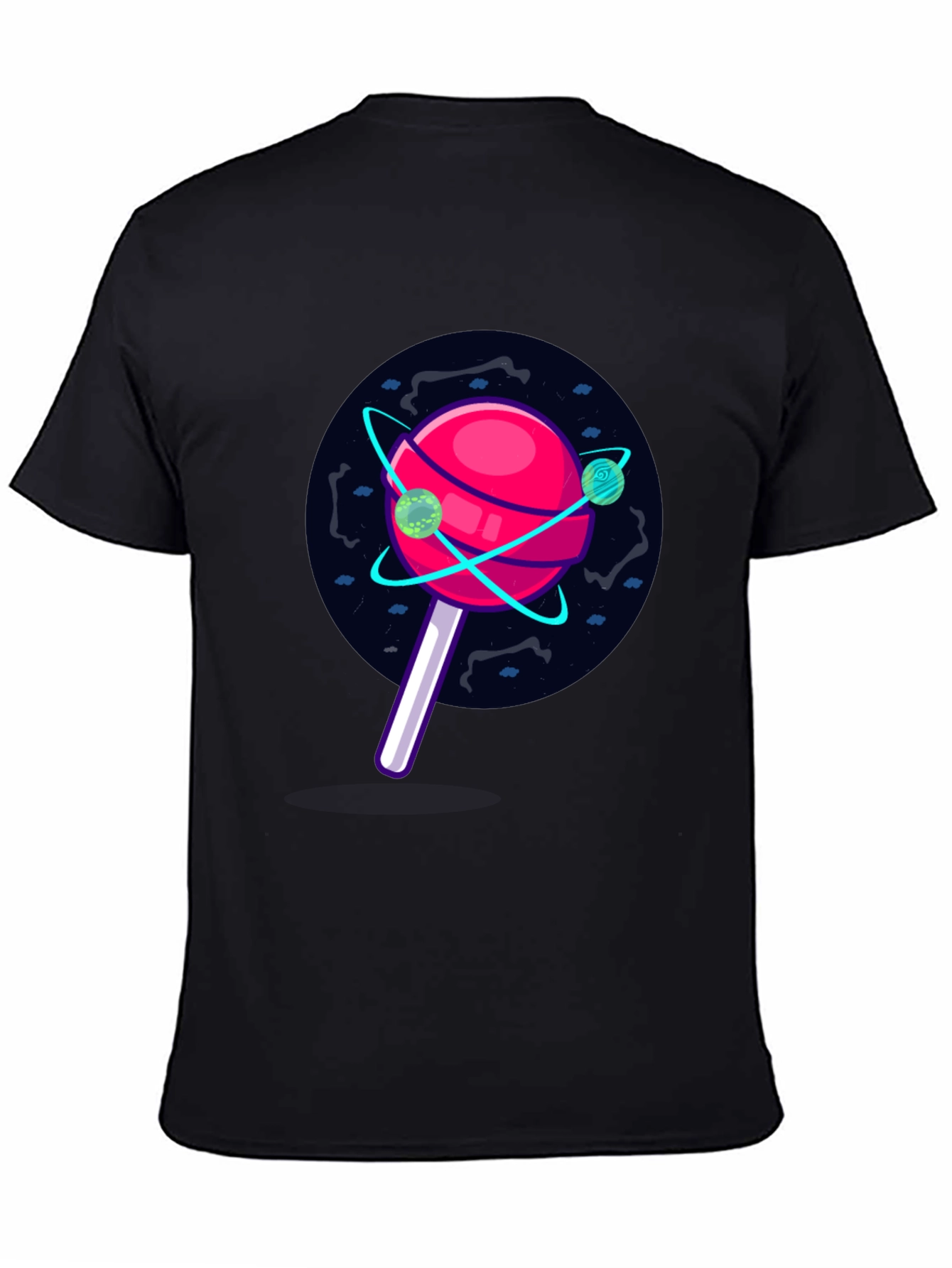 Cosmic Candy T-Shirt - Black Unique Graphic Tee