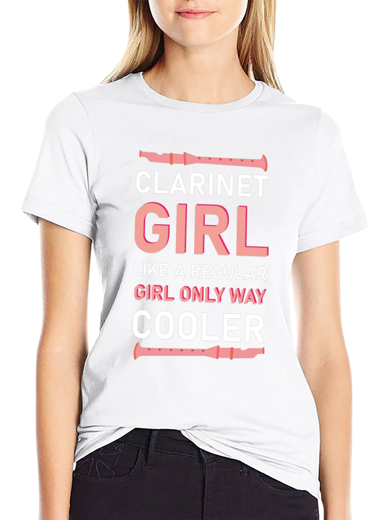 Clarinet Girl T-Shirt - Musician Humor Tee