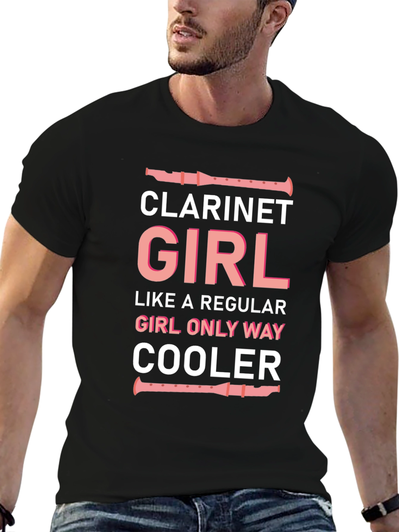Clarinet Girl T-Shirt - Musician Humor Tee