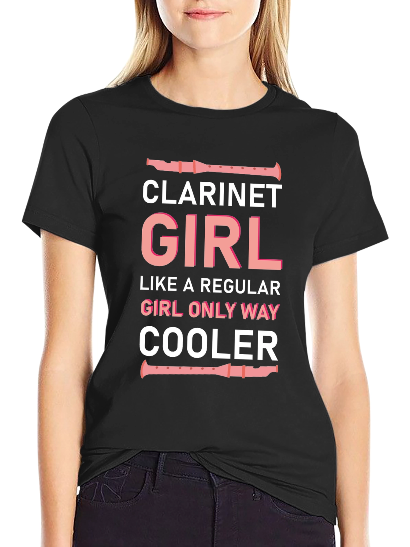Clarinet Girl T-Shirt - Musician Humor Tee