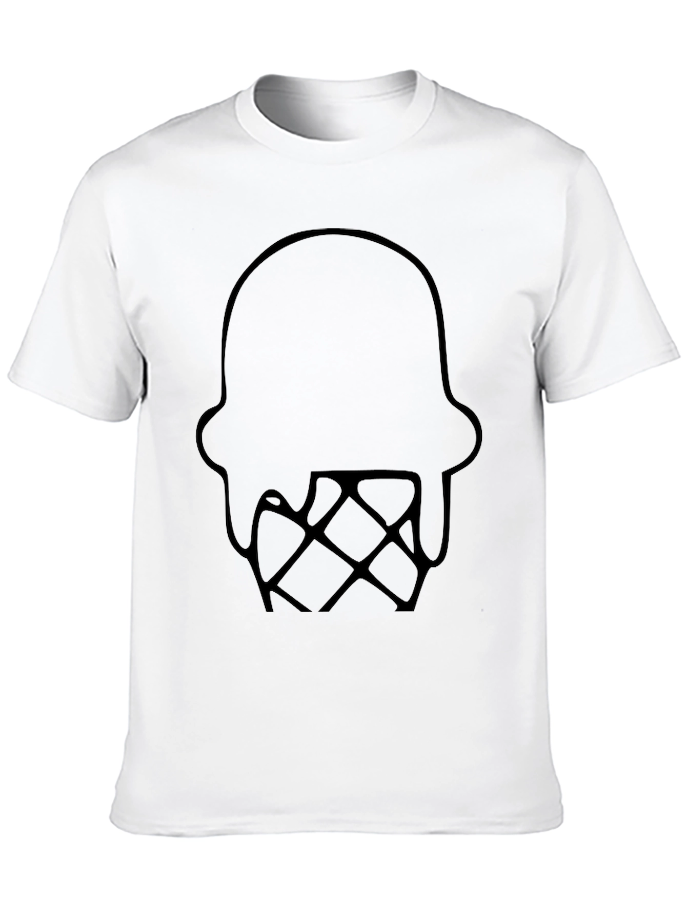 Cool Graphic Tee - Ice Cream Cone Design