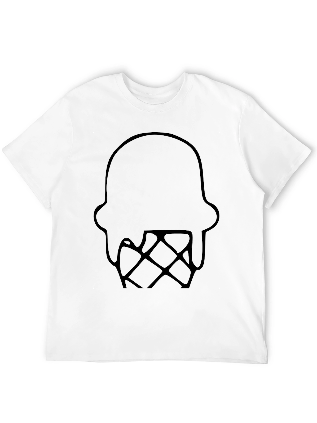 Cool Graphic Tee - Ice Cream Cone Design