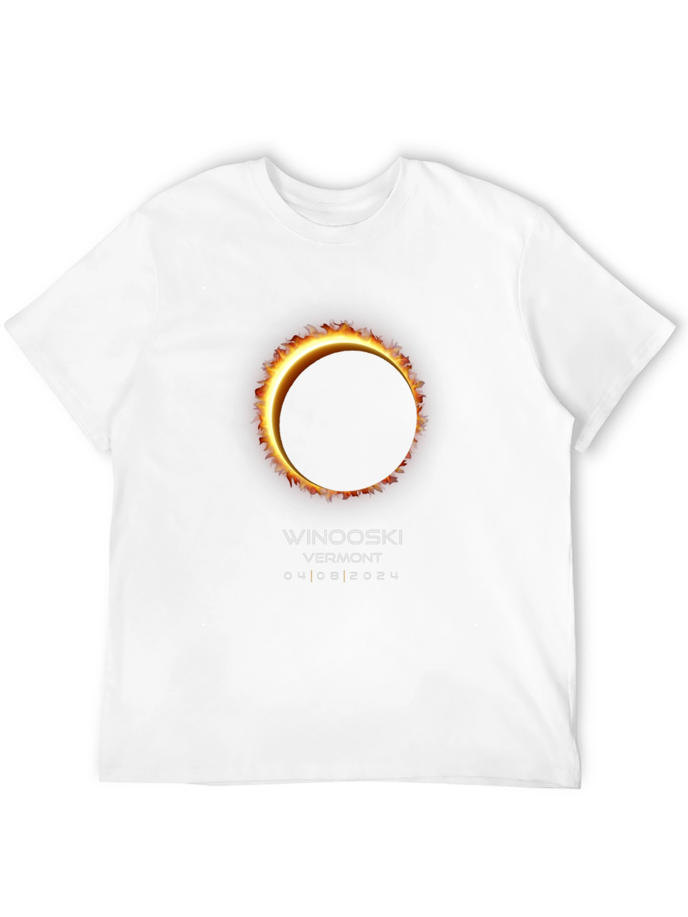 Winooski Vermont Solar Eclipse 2024 T-Shirt