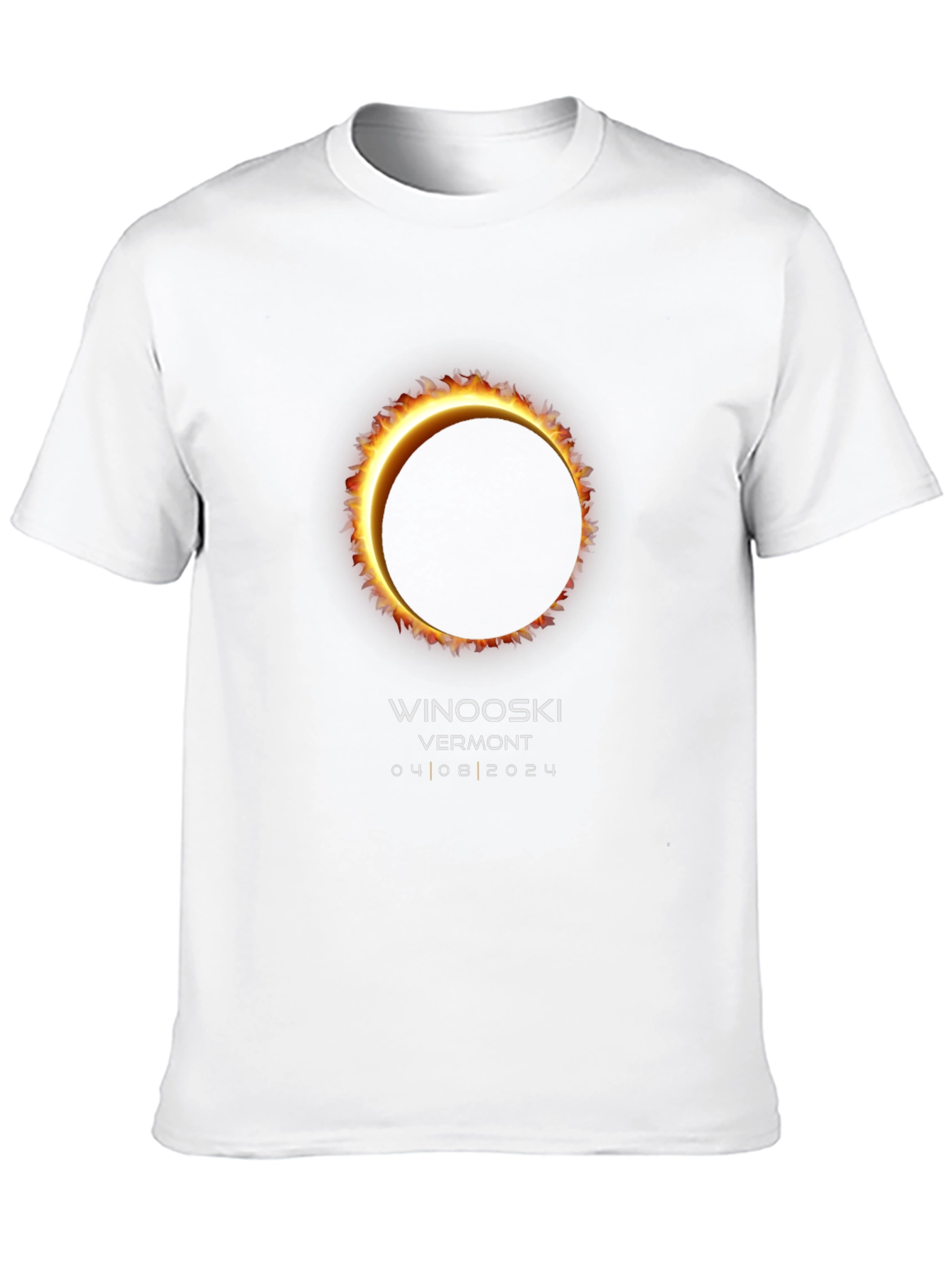 Winooski Vermont Solar Eclipse 2024 T-Shirt