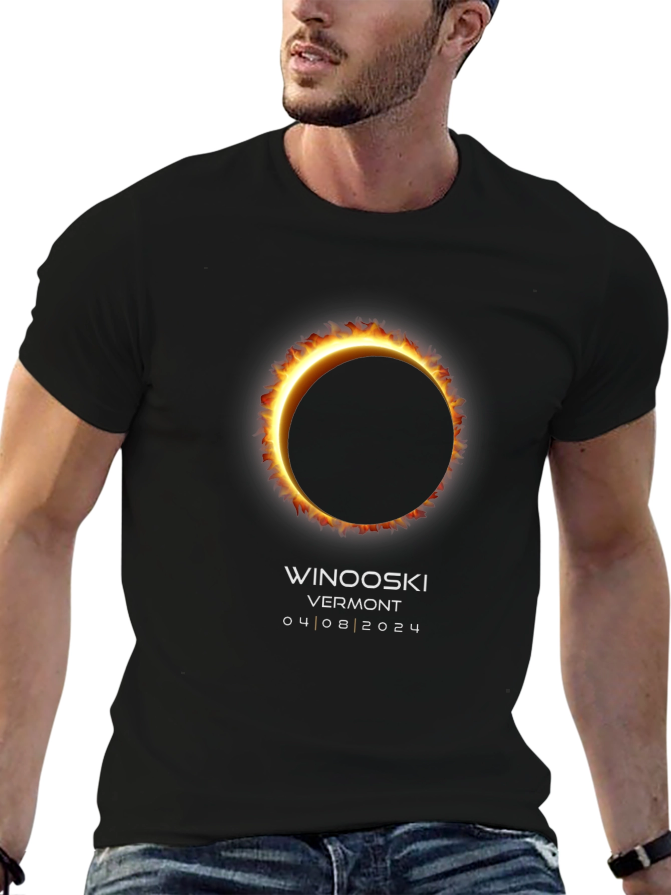 Winooski Vermont Solar Eclipse 2024 T-Shirt