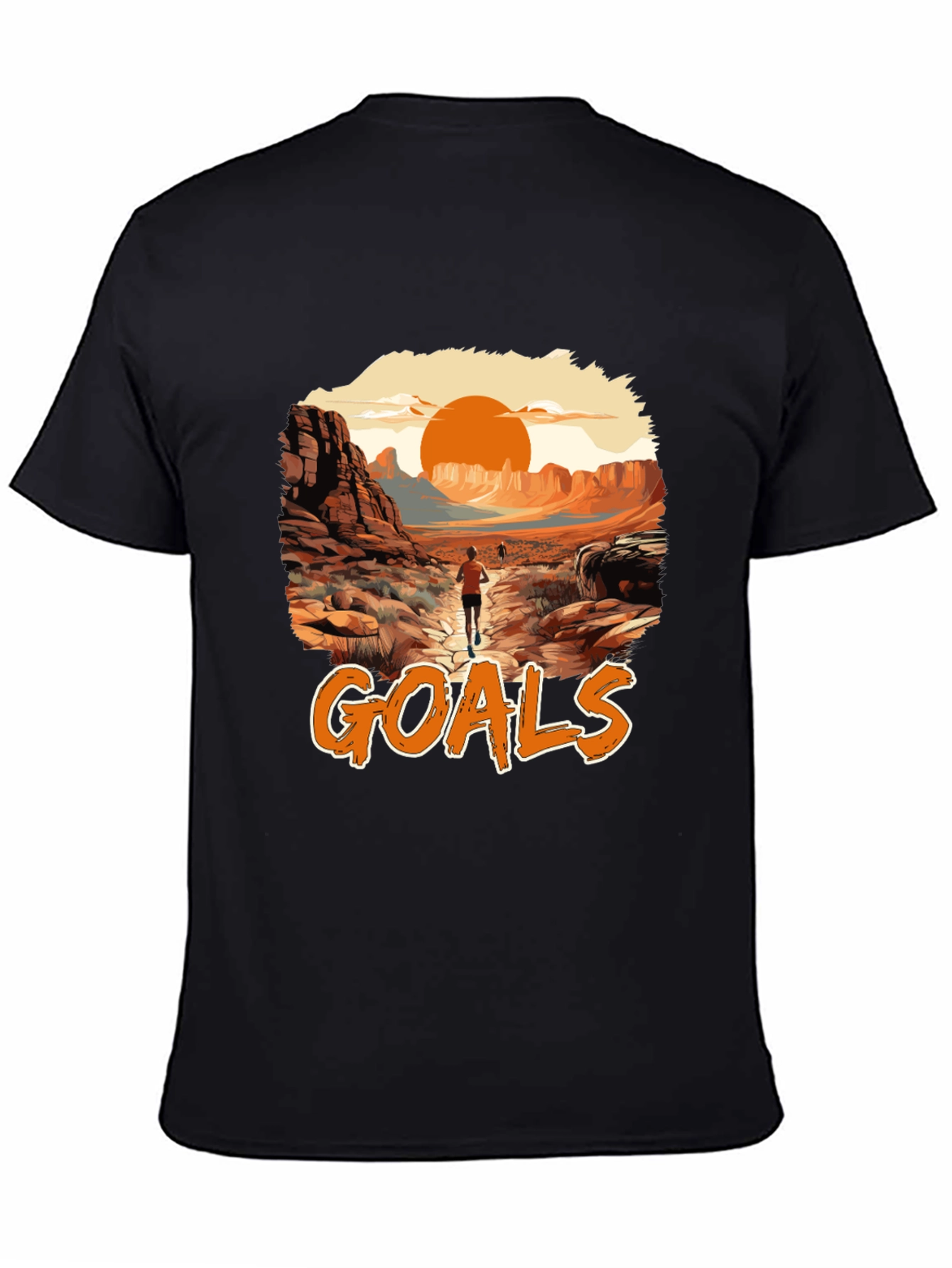 Goals Desert Running T-Shirt - Achieve Your Dreams!