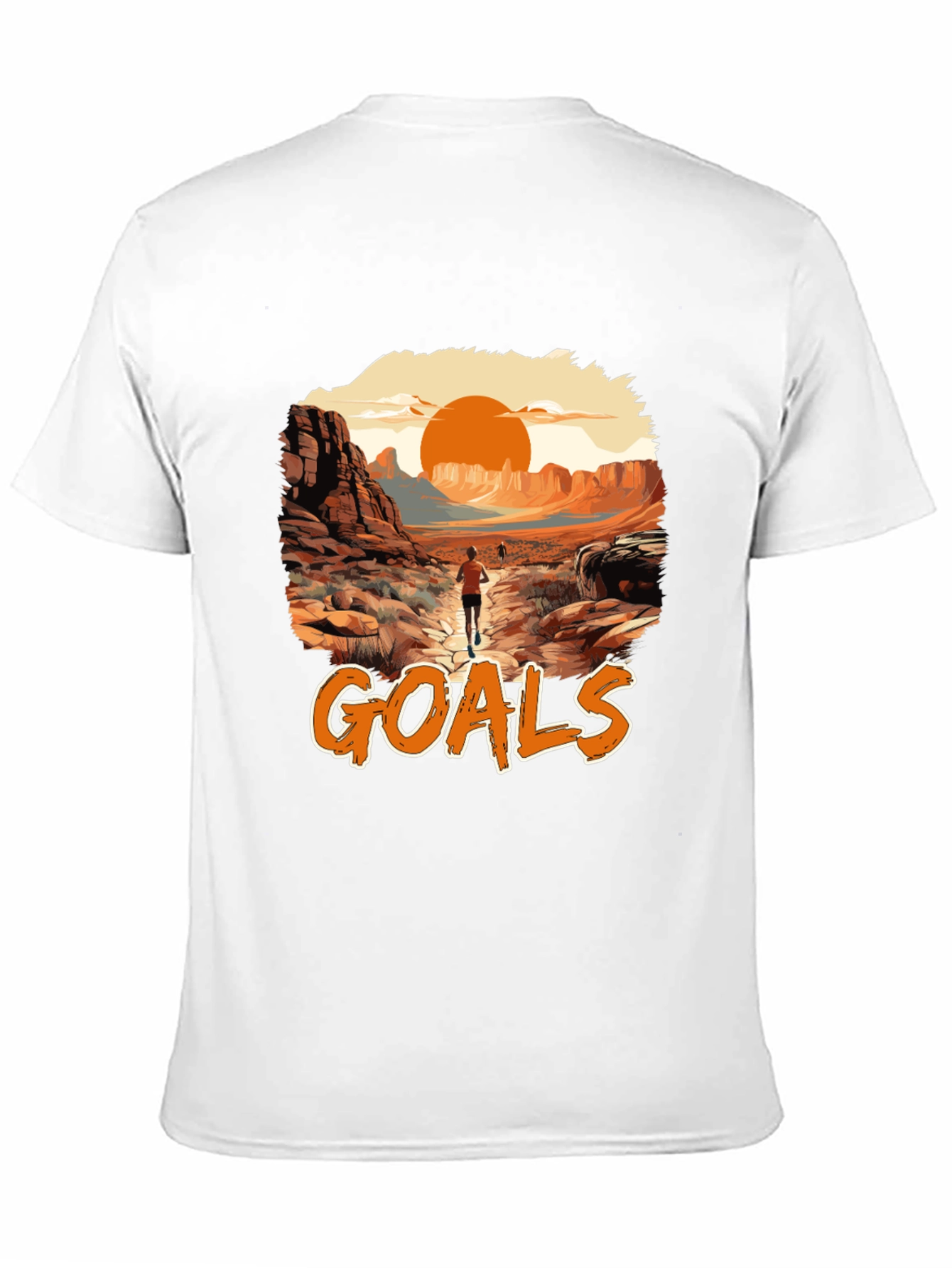 Goals Desert Running T-Shirt - Achieve Your Dreams!