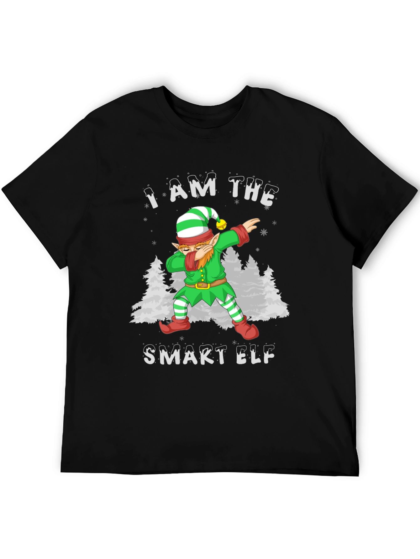 I AM THE SMART ELF Dabbing Christmas T-Shirt