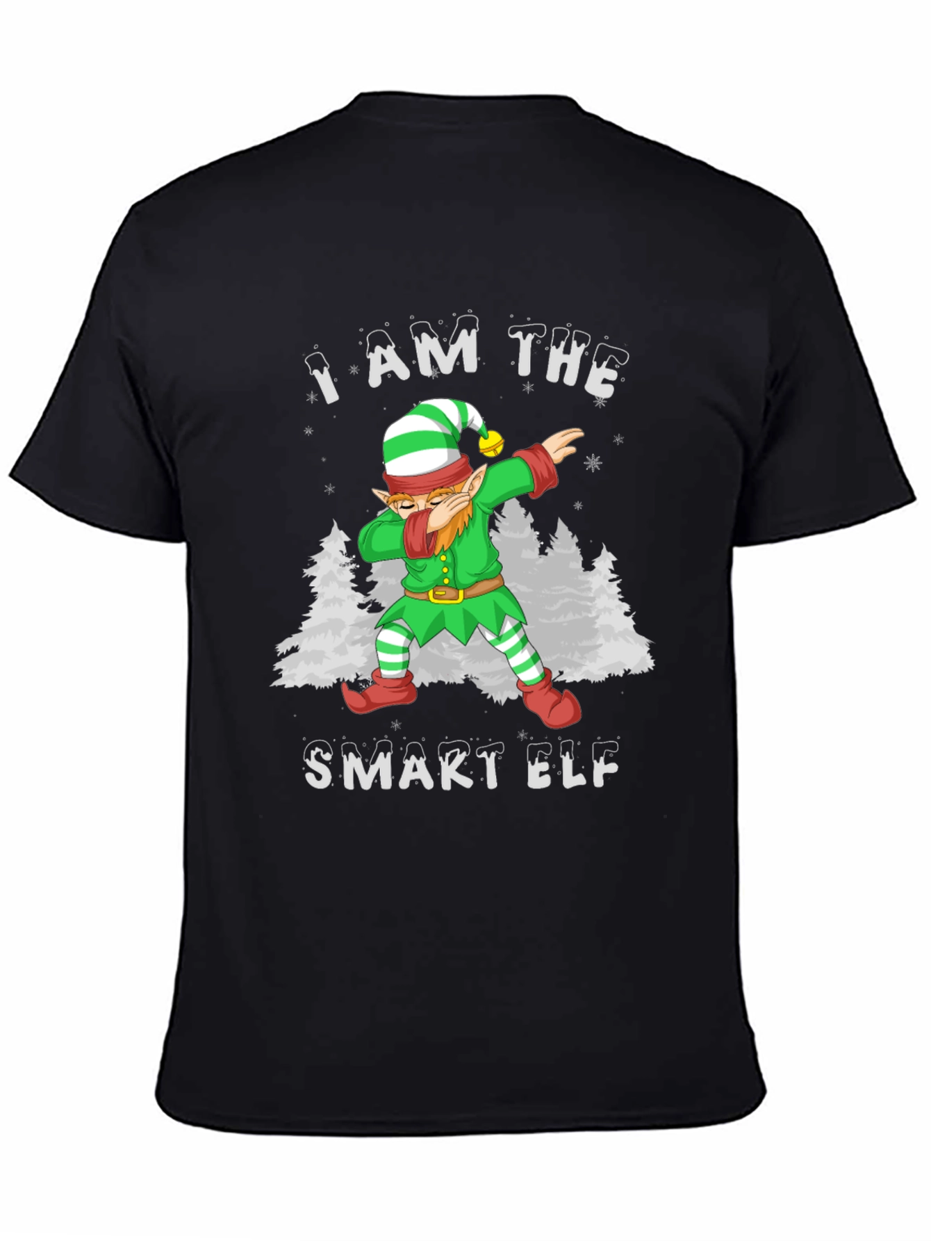 I AM THE SMART ELF Dabbing Christmas T-Shirt