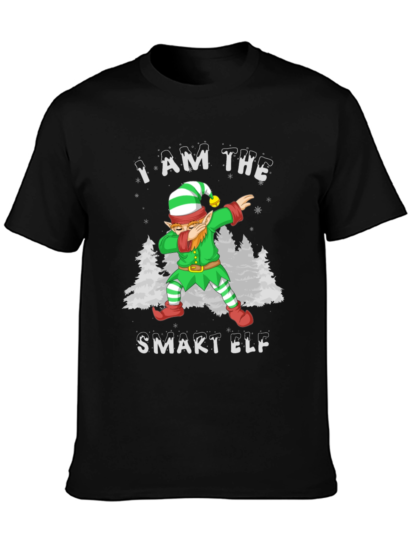I AM THE SMART ELF Dabbing Christmas T-Shirt