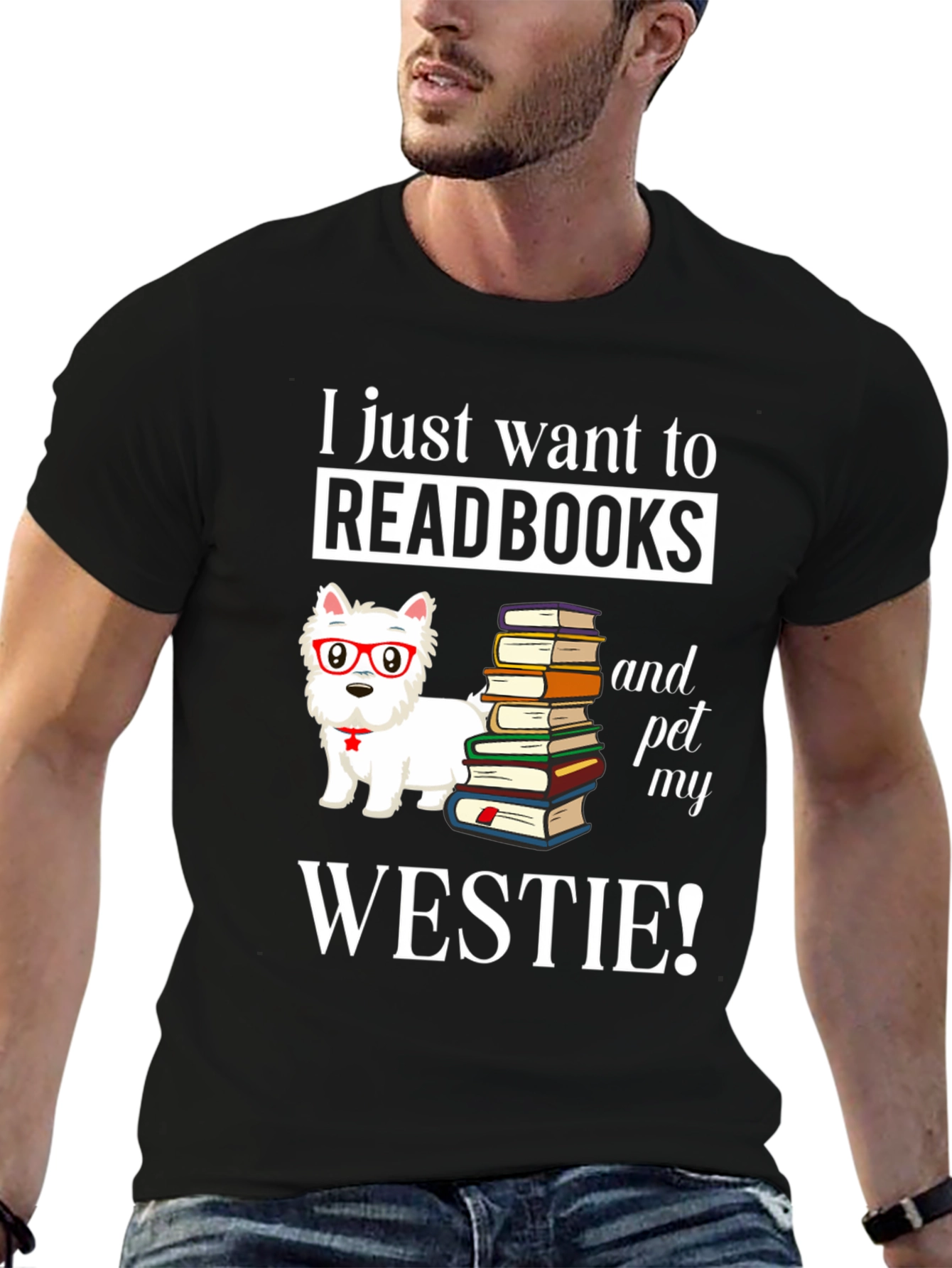 Read Books & Pet My Westie T-Shirt