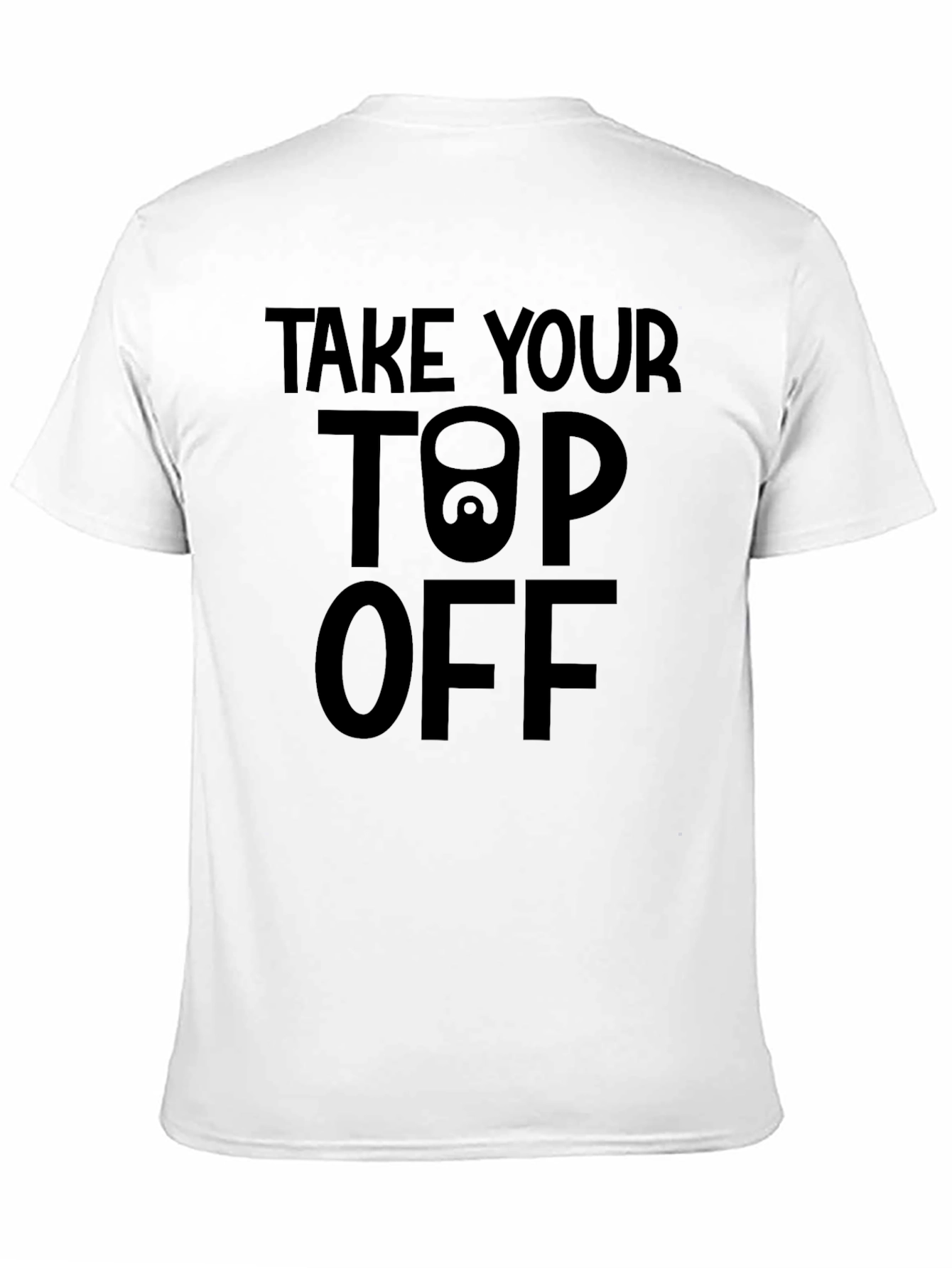 Take Your Top Off Graphic Tee - Black