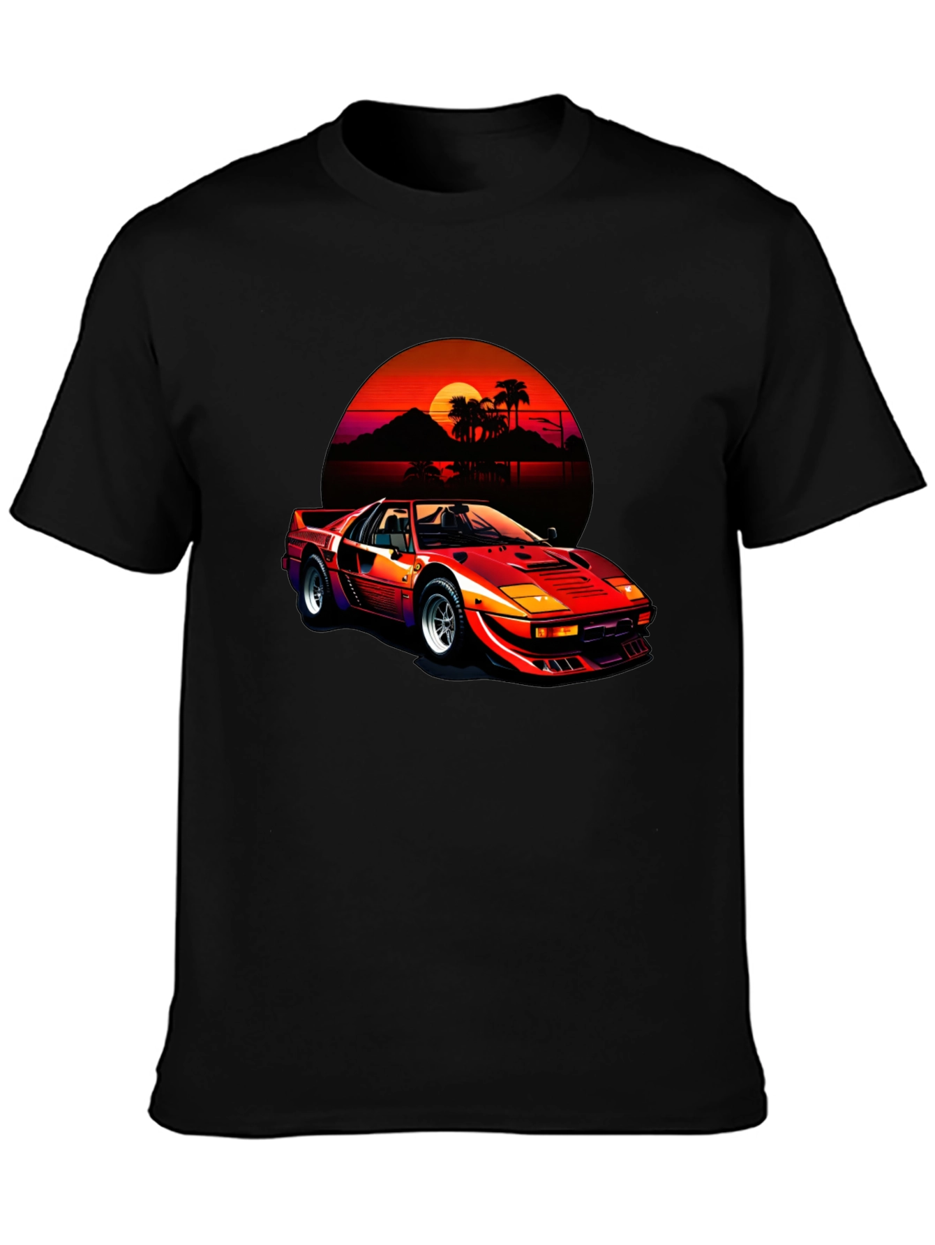 Retro Car T-Shirt - Sunset Drive