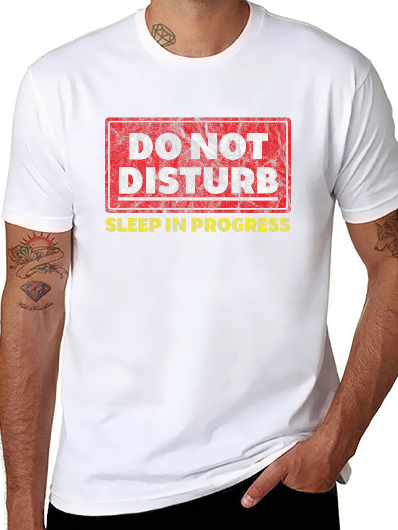 Do Not Disturb Sleep In Progress Graphic T-Shirt