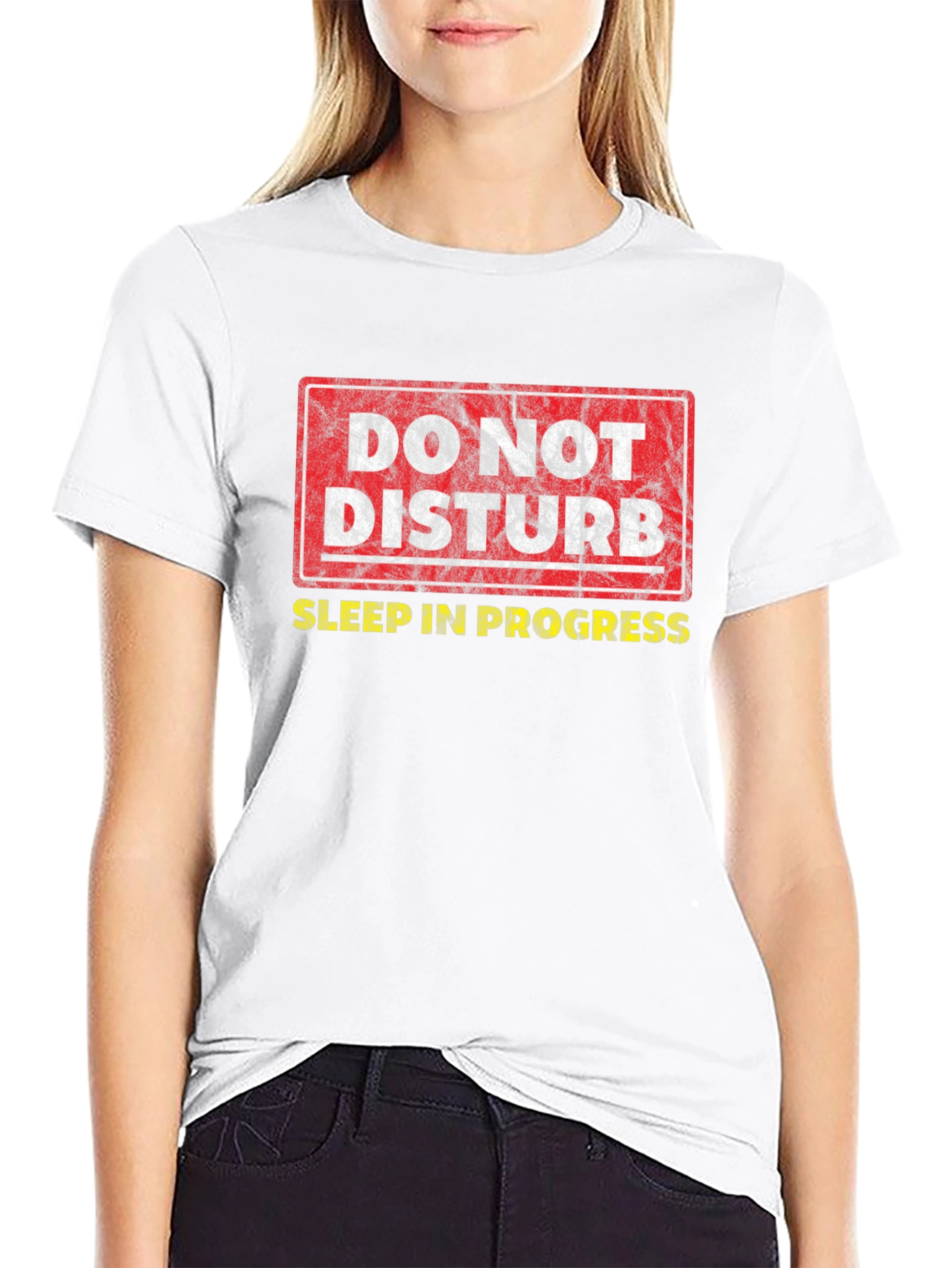 Do Not Disturb Sleep In Progress Graphic T-Shirt