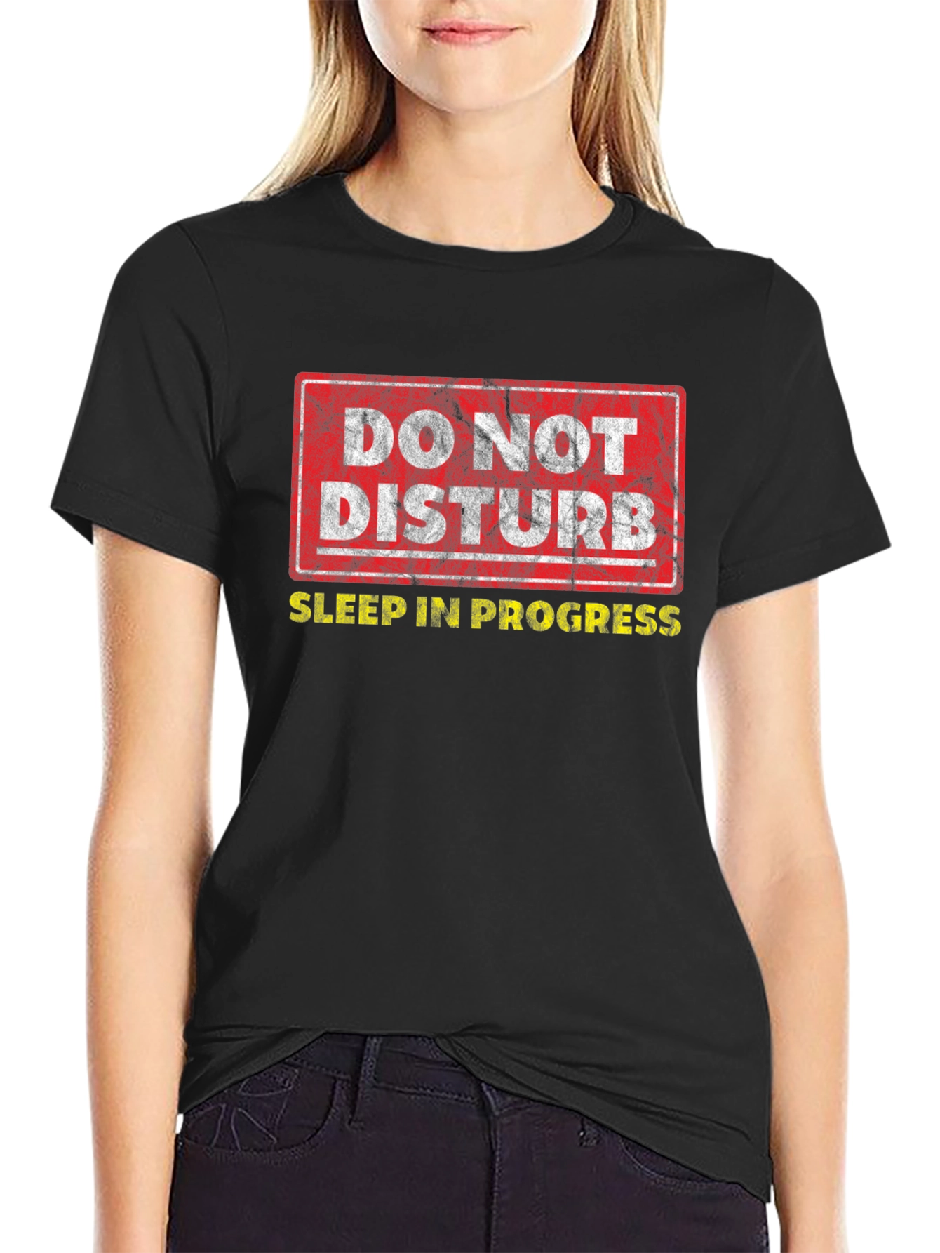 Do Not Disturb Sleep In Progress Graphic T-Shirt