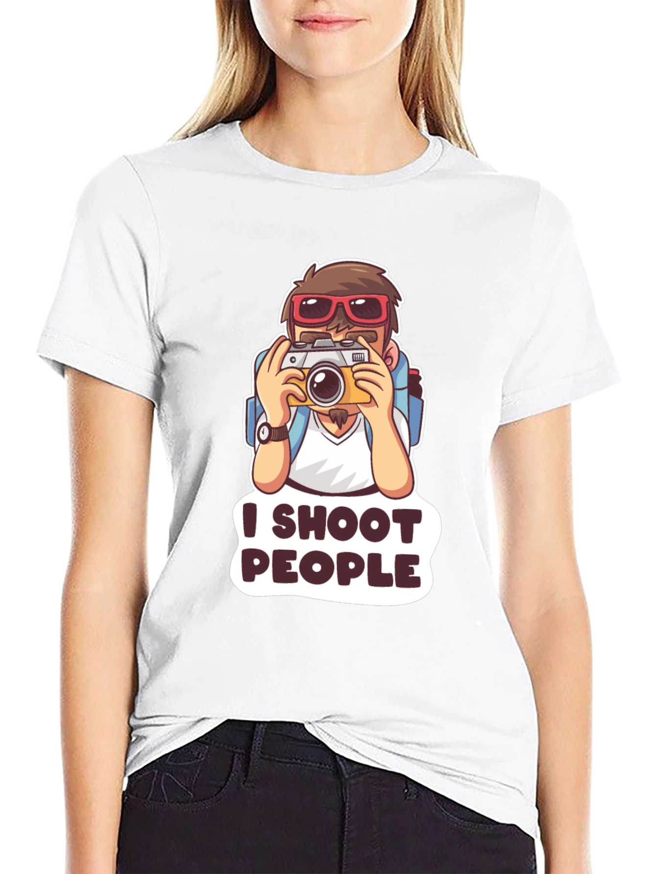 I Shoot People T-Shirt - Photography Humor Tee