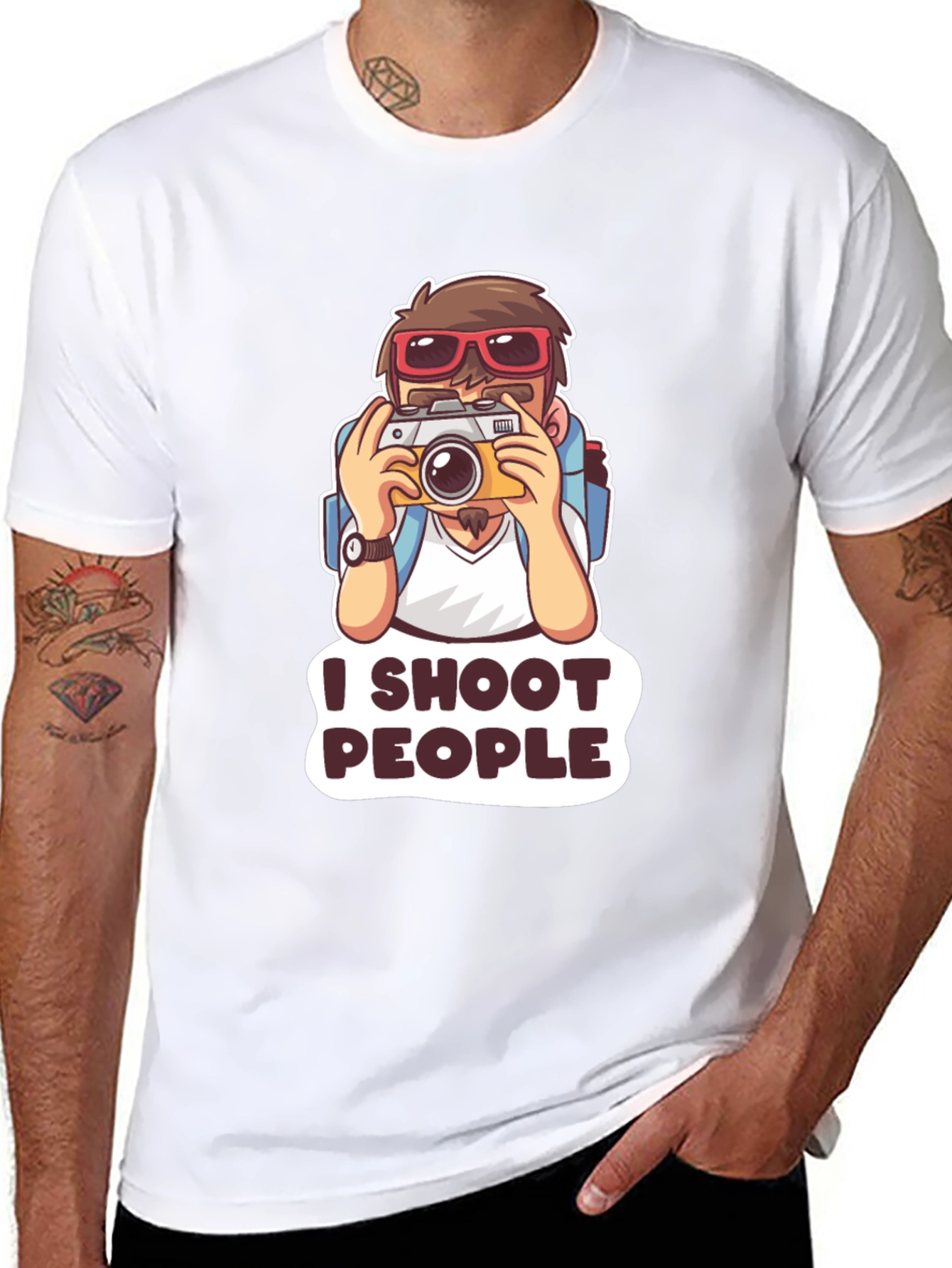 I Shoot People T-Shirt - Photography Humor Tee
