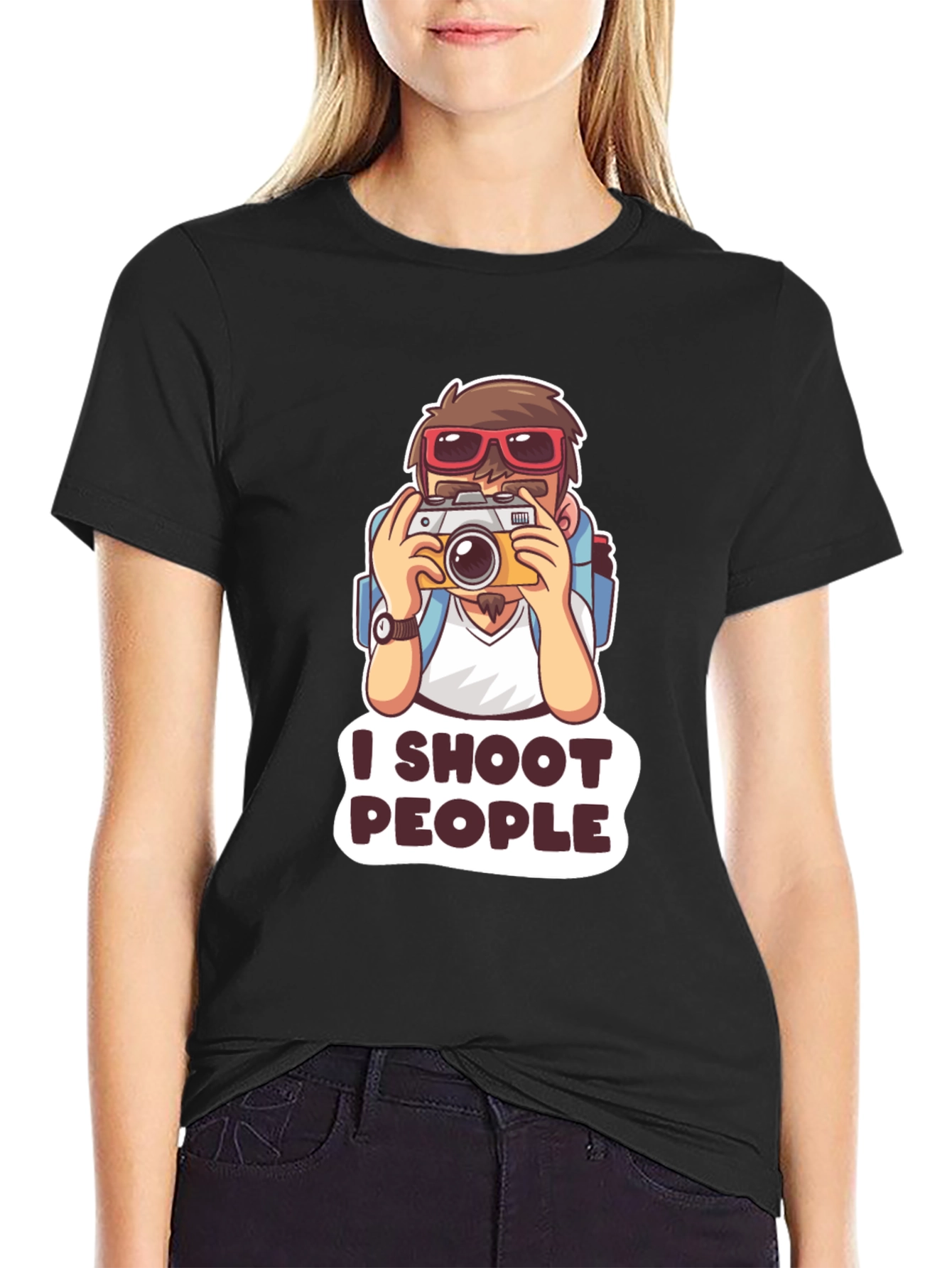 I Shoot People T-Shirt - Photography Humor Tee