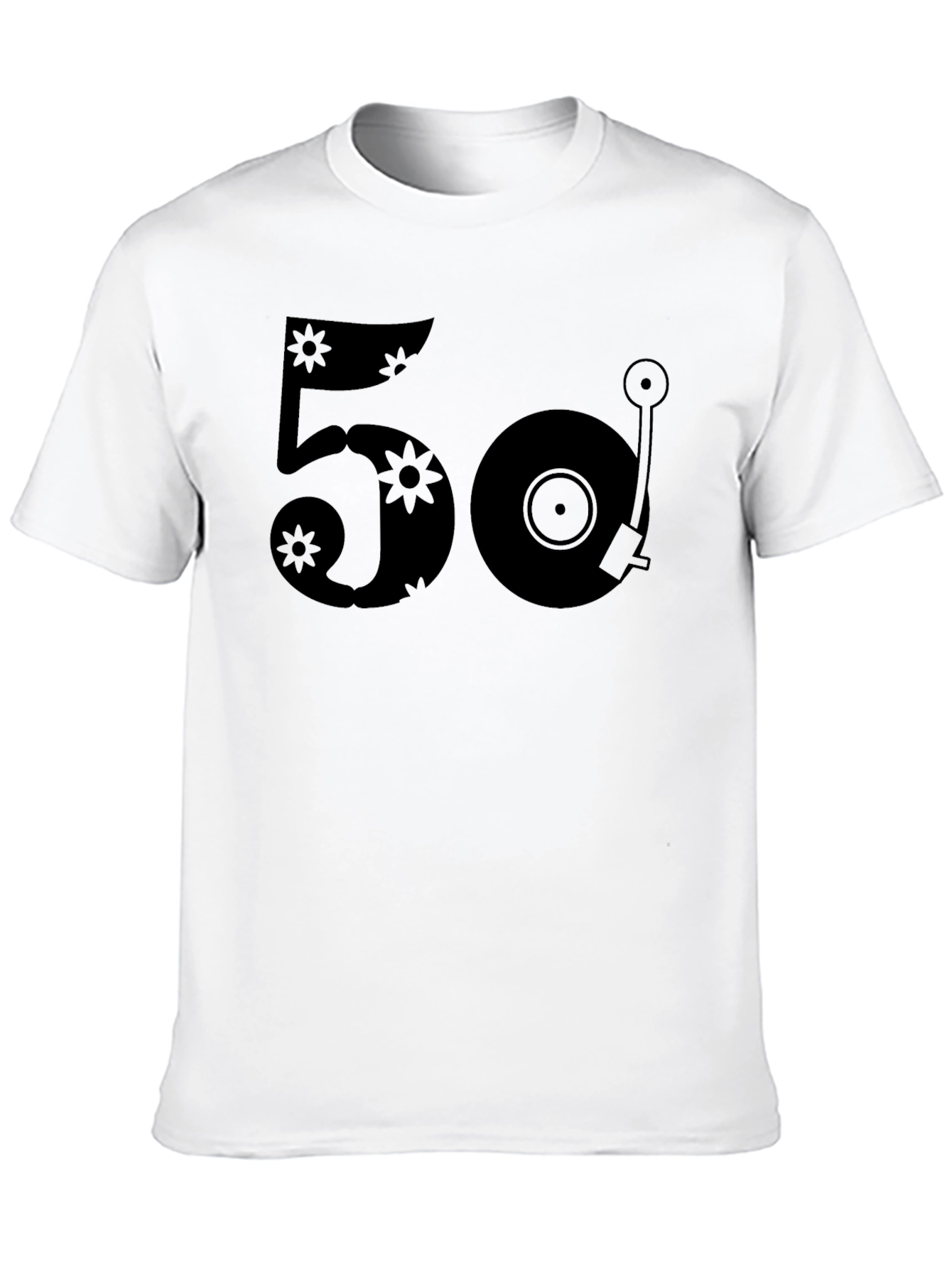 Retro 50 Record Player Graphic T-Shirt