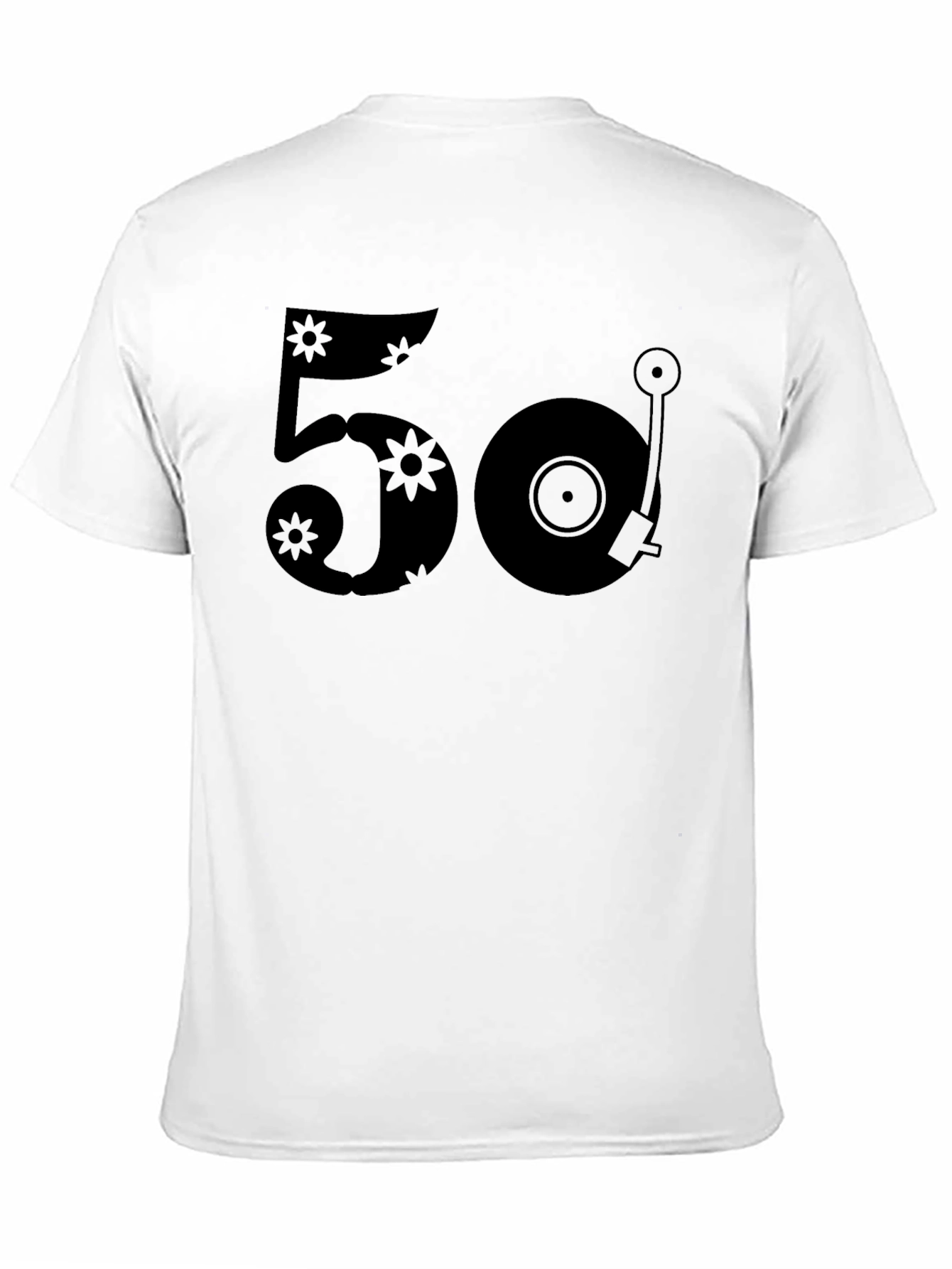 Retro 50 Record Player Graphic T-Shirt