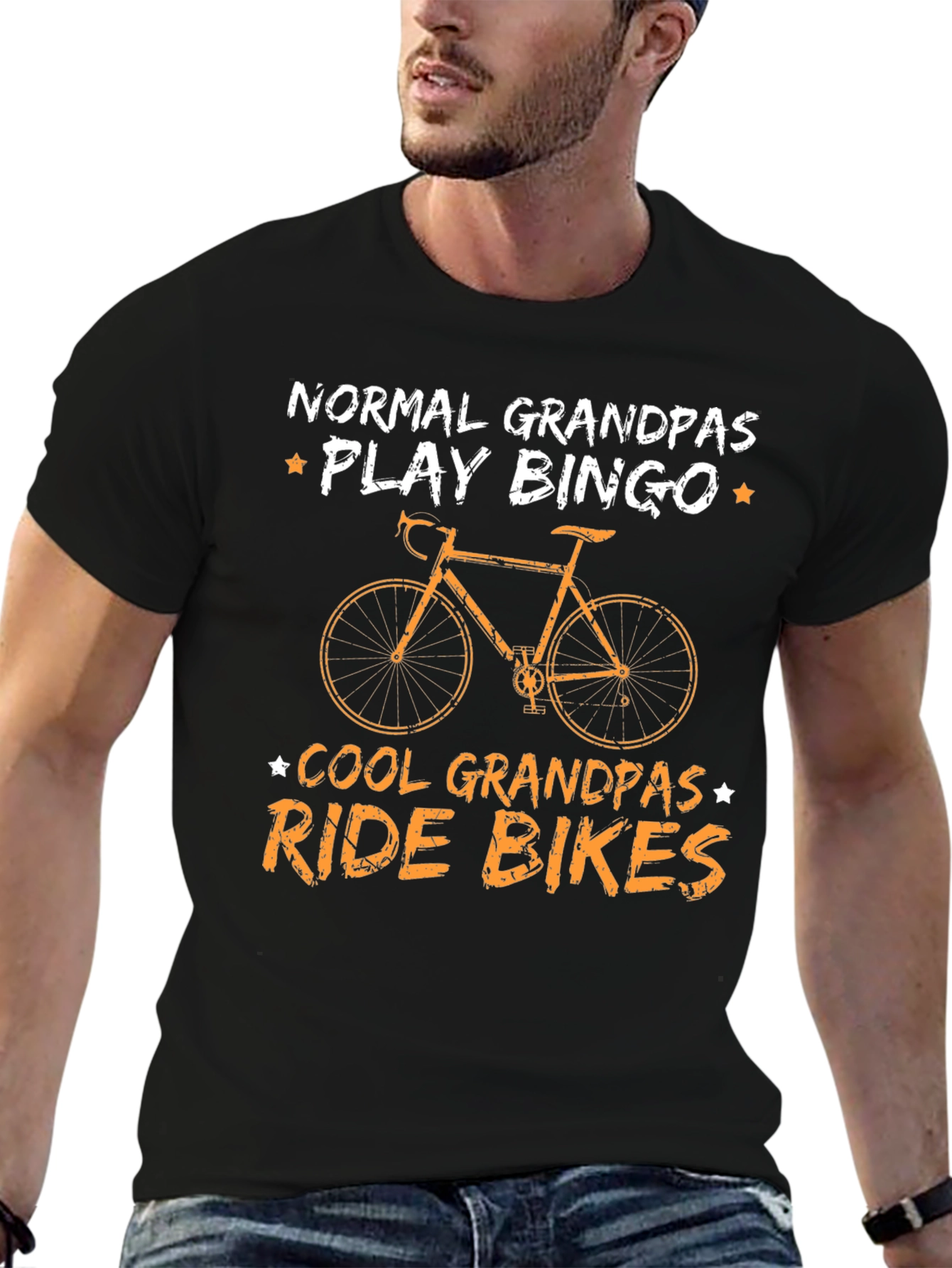 Cool Grandpas Ride Bikes T-Shirt