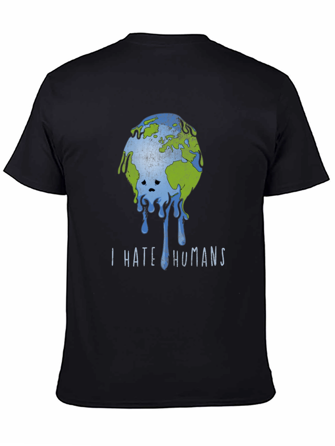 I Hate Humans Earth Graphic T-Shirt