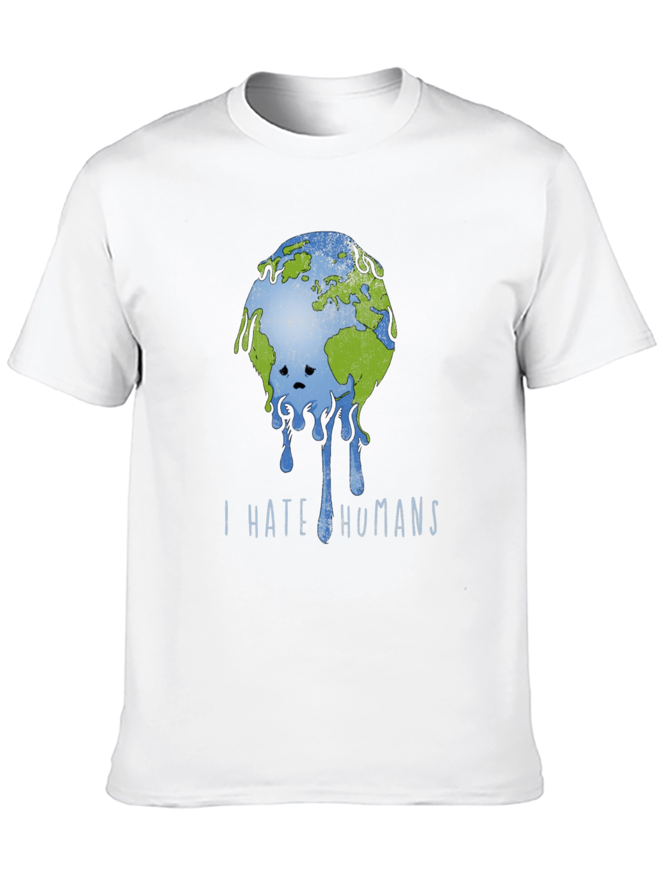 I Hate Humans Earth Graphic T-Shirt