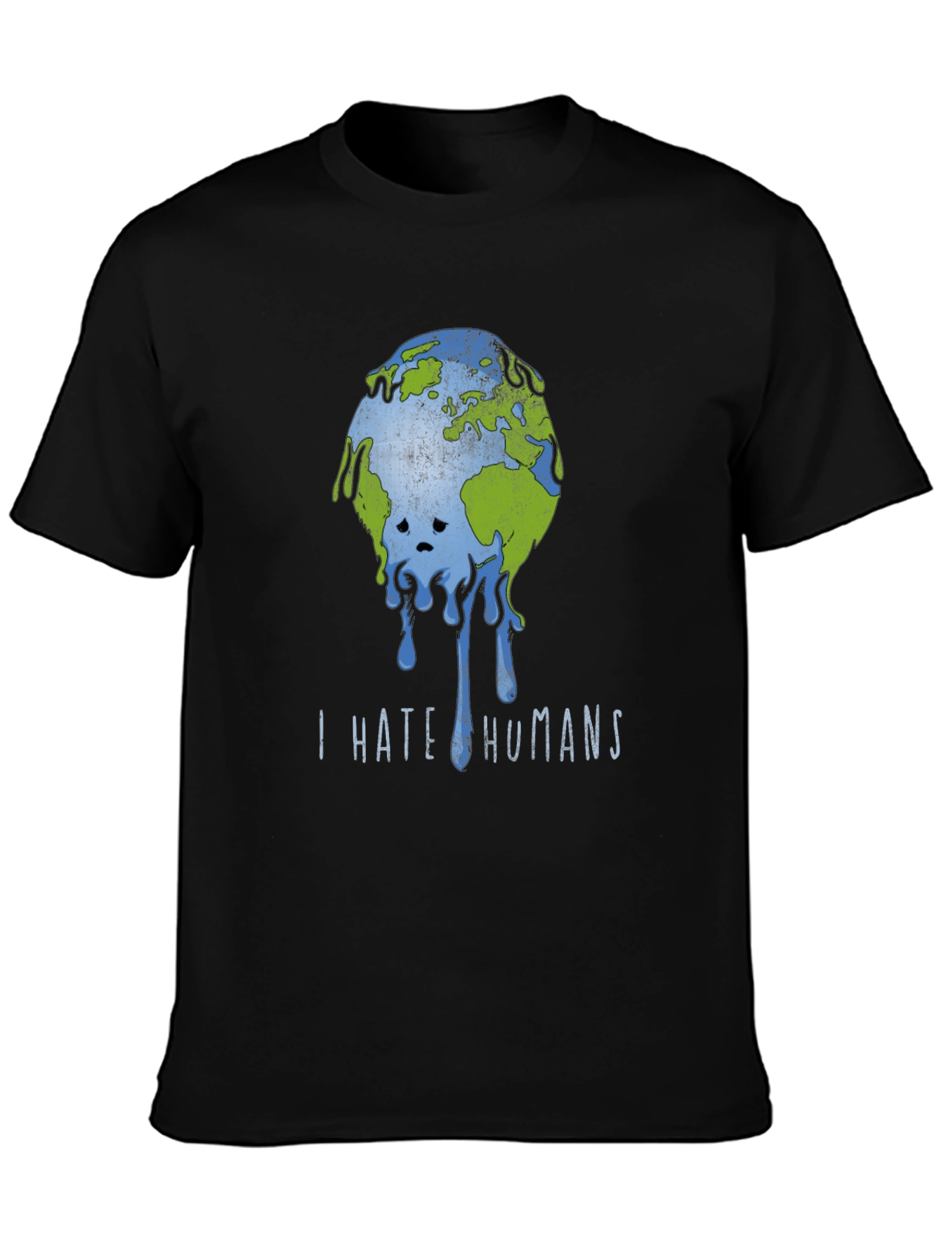 I Hate Humans Earth Graphic T-Shirt