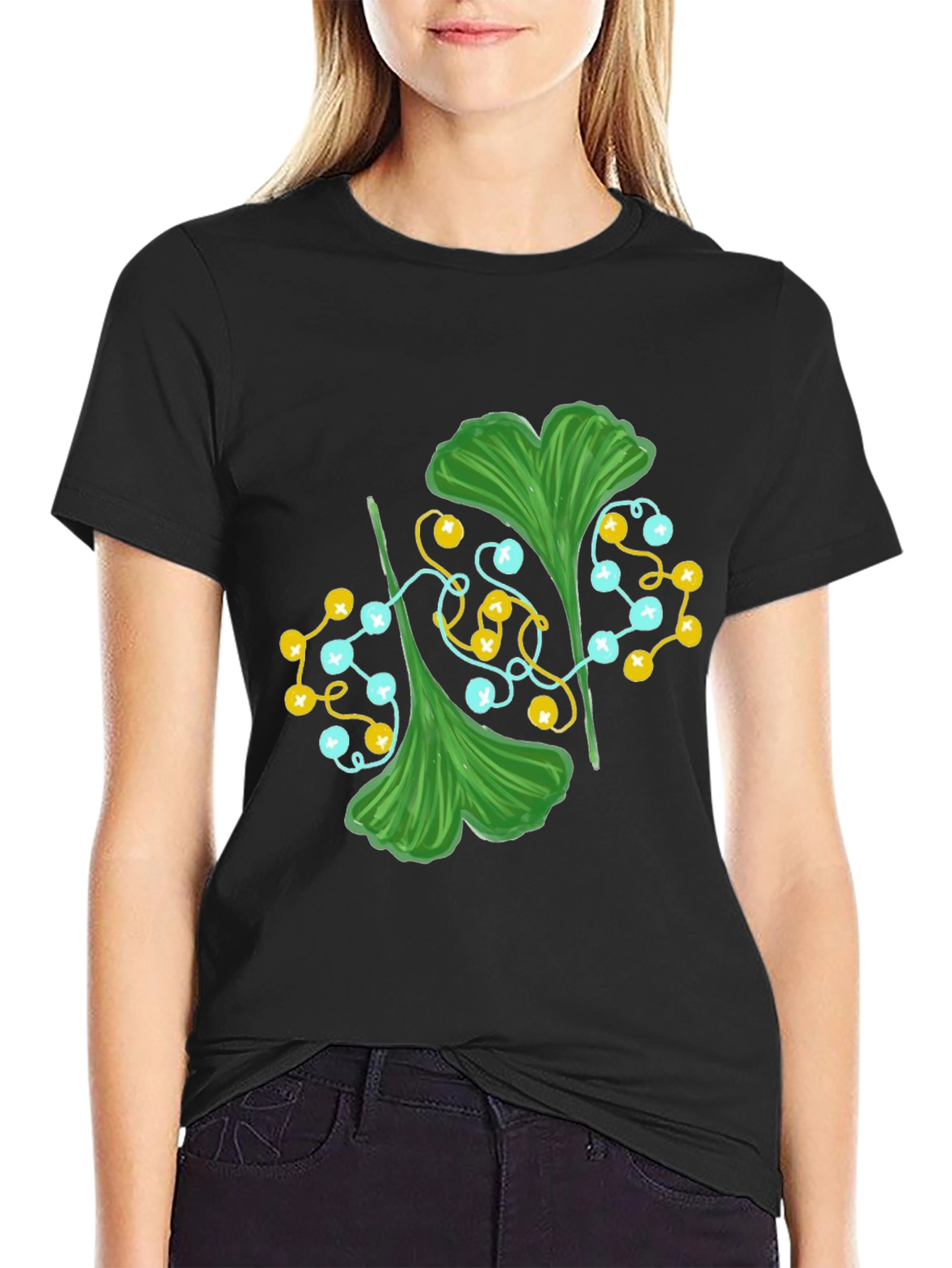 Ginkgo Leaf String Lights Graphic Tee