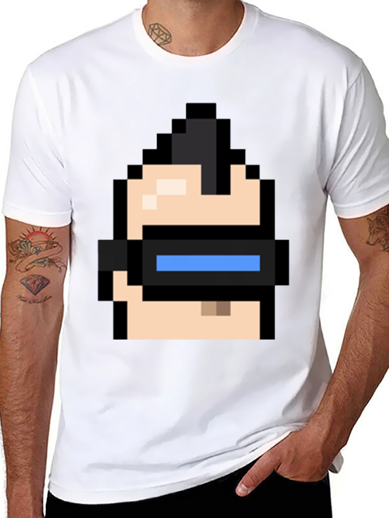 Pixelated Gamer T-Shirt - Retro Gaming Style