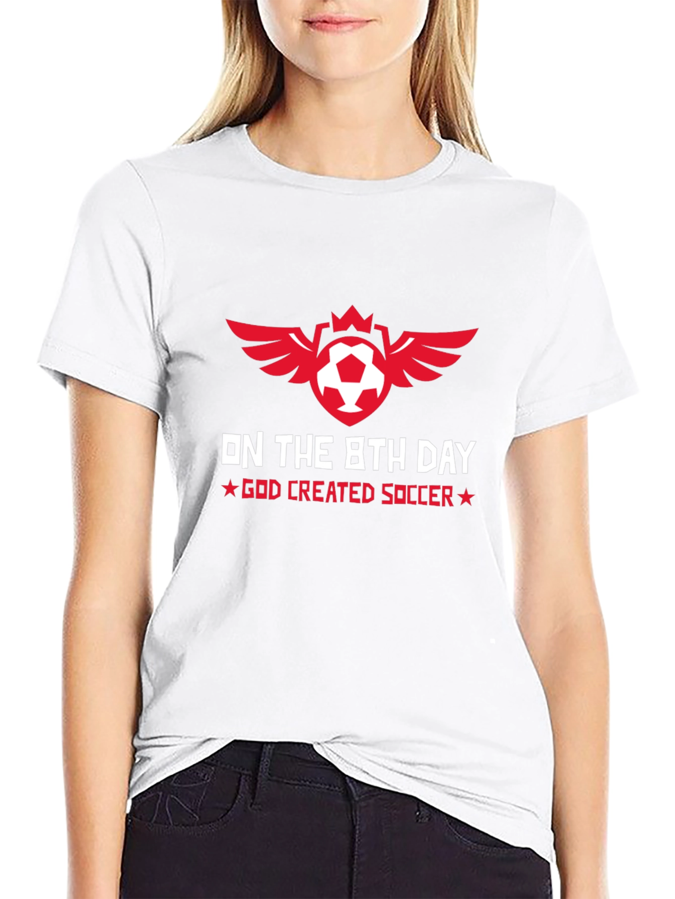 On the 8th Day God Created Soccer T-Shirt